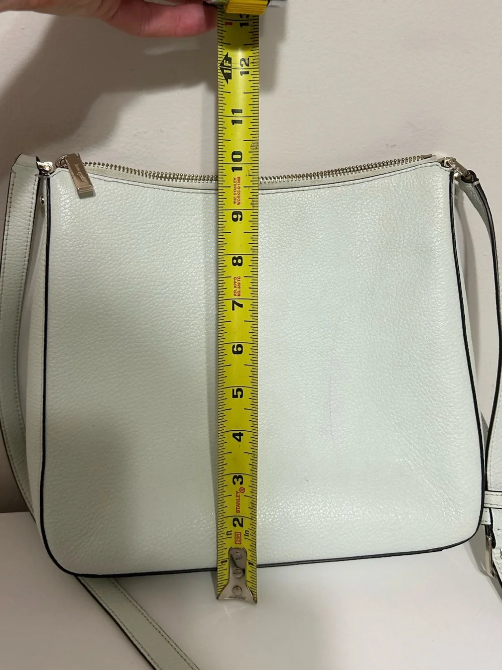 Kate Spade Charlotte Street Irini Crossbody, Mint Green, Pebbled Leather